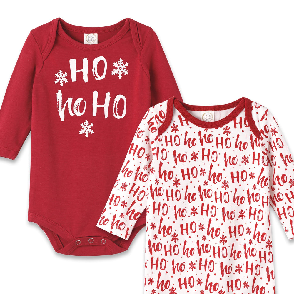 Baby Set-of-2 Christmas Bodysuits - Bamboo & Cotton Tesa Babe