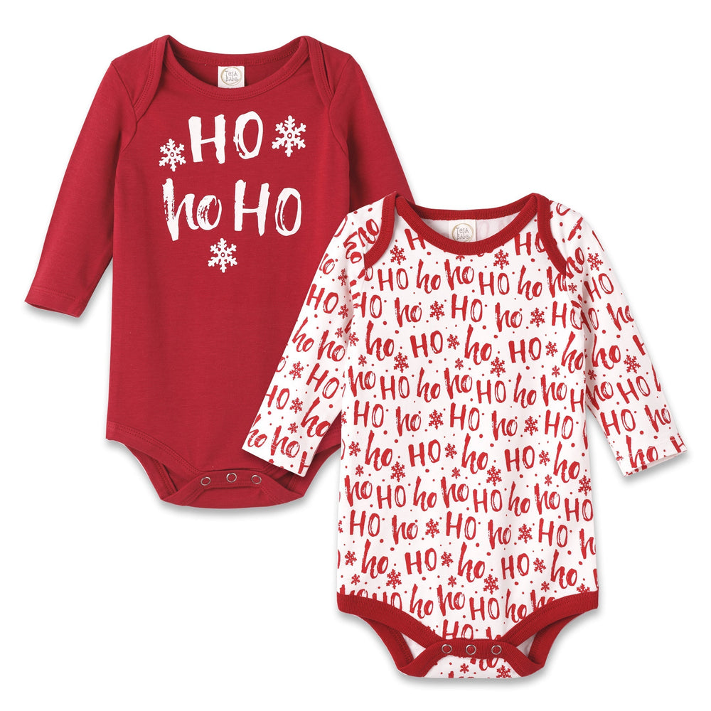 Baby Set-of-2 Christmas Bodysuits - Bamboo & Cotton Tesa Babe