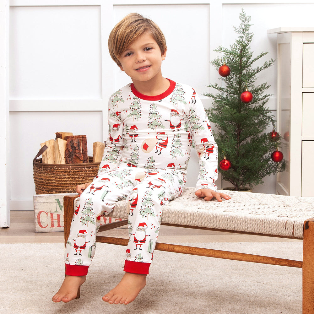 Christmas Santa Kid's Bamboo Pajama Set - Family Matching Tesa Babe