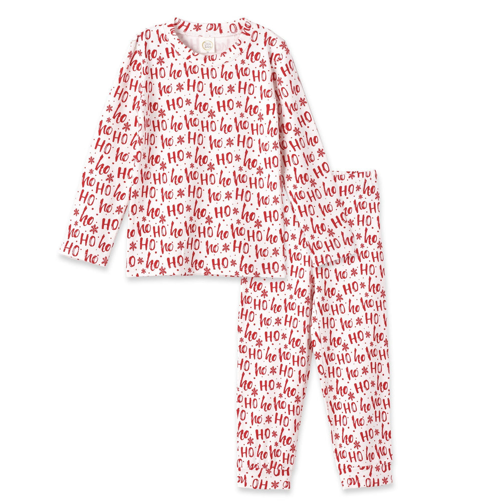 Christmas Ho-Ho-Ho Kids Bamboo Pajama Set-Family Matching Tesa Babe
