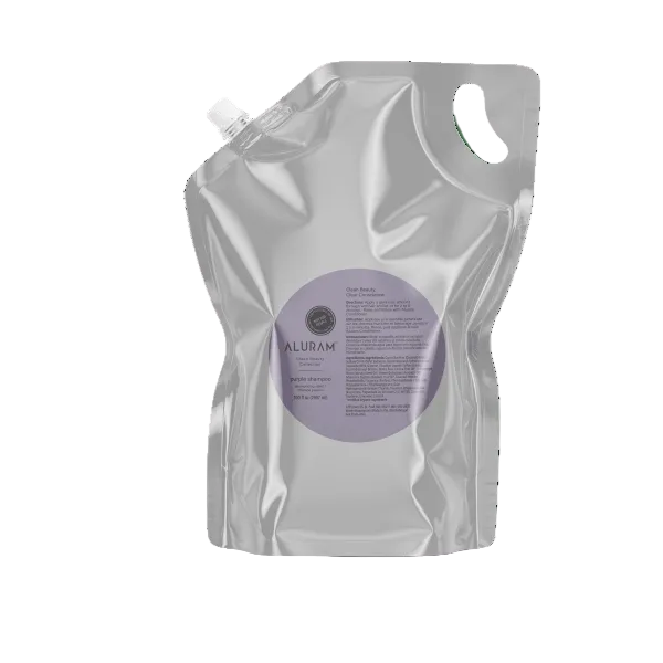 Bolsa de champú morado Aluram 100oz